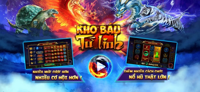Bật mí cách chơi game slots Kho Báu Tứ Linh 68gamebai chuẩn xác
